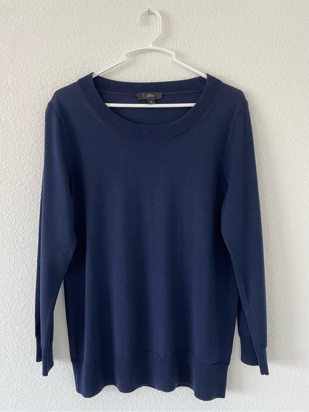 J. Crew Deep Navy Scoop Neck Sweater